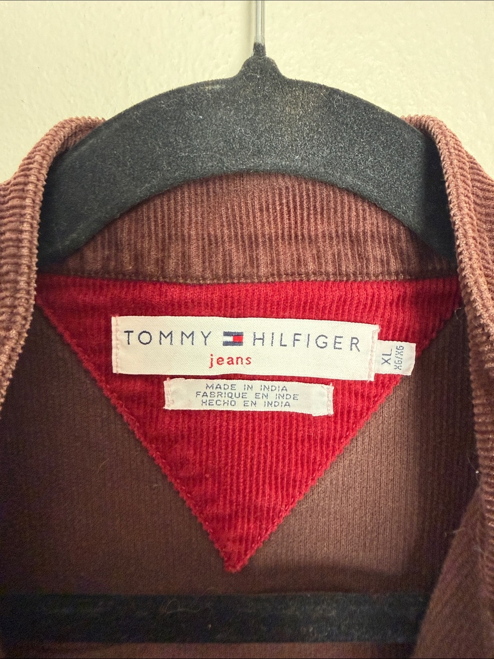 Tommy Hilfiger Dark Brown Corduroy Bomber Jacket - Picture 2 of 7